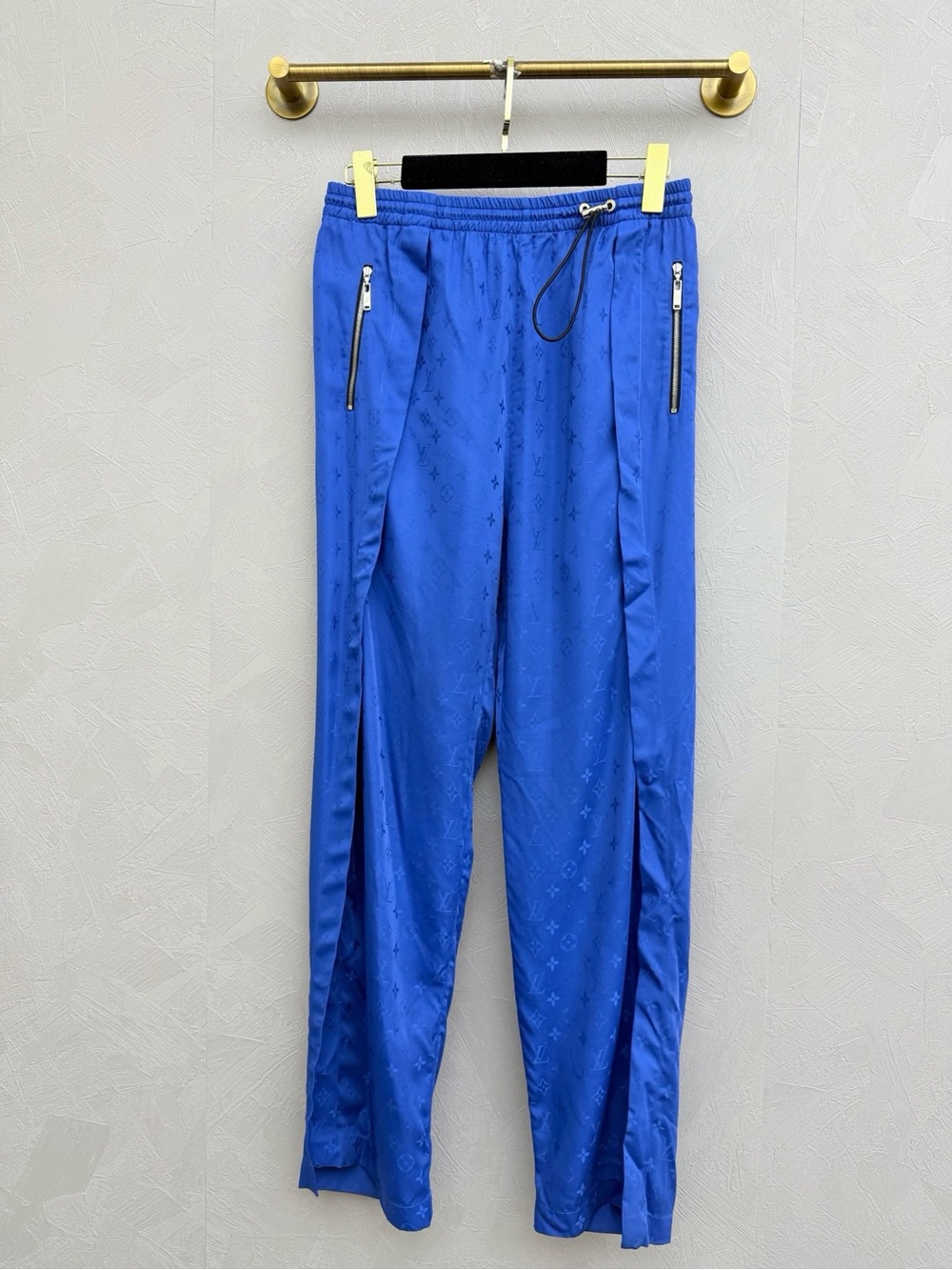Louis Vuitton Royal Blue Monogram Satin Joggers